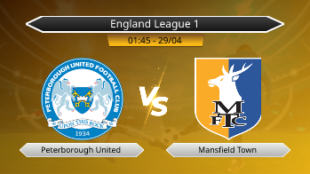 England League 1 Peterborough United VS Mansfield Town