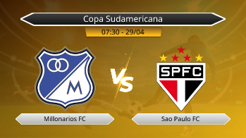 Copa Sudamericana Millonarios FC VS Sao Paulo FC