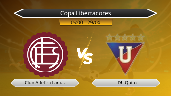 Copa Libertadores Club Atletico Lanus VS LDU Quito