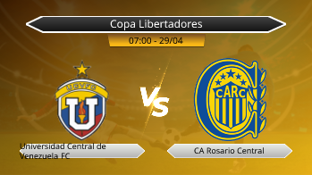 Copa Libertadores Universidad Central de Venezuela FC VS CA Rosario Central