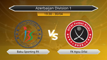 Azerbaijan Division 1 Baku Sporting FK VS FK Agsu Difai