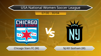 USA National Women Soccer League Chicago Stars FC (W) VS NJ-NY Gotham (W)