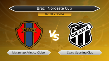 Brazil Nordeste Cup Maranhao Atletico Clube VS Ceara Sporting Club