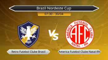 Brazil Nordeste Cup Retro Futebol Clube Brasil VS America Futebol Clube Natal-RN