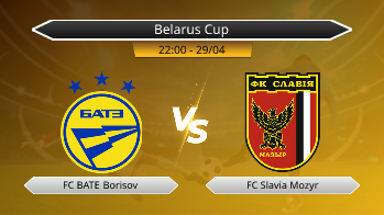Belarus Cup FC BATE Borisov VS FC Slavia Mozyr