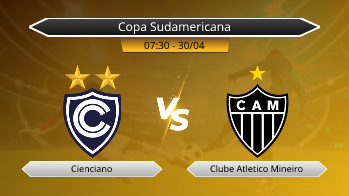 Copa Sudamericana Cienciano VS Clube Atletico Mineiro