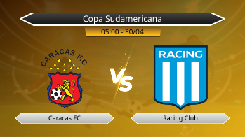 Copa Sudamericana Caracas FC VS Racing Club