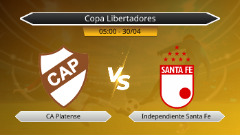 Copa Libertadores CA Platense VS Independiente Santa Fe