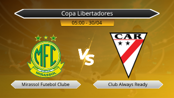 Copa Libertadores Mirassol Futebol Clube VS Club Always Ready