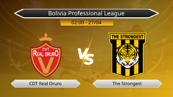 Bolivia Professional League CDT Real Oruro VS The Strongest
