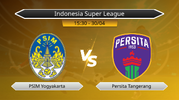 Indonesia Super League PSIM Yogyakarta VS Persita Tangerang