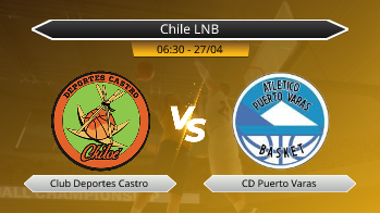 Chile LNB Club Deportes Castro VS CD Puerto Varas