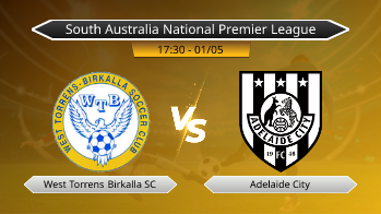 South Australia National Premier League West Torrens Birkalla SC VS Adelaide City
