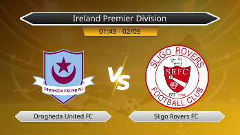 Ireland Premier Division Drogheda United FC VS Sligo Rovers FC