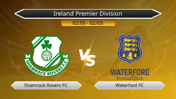 Ireland Premier Division Shamrock Rovers FC VS Waterford FC