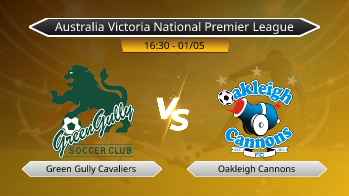 Australia Victoria National Premier League Green Gully Cavaliers VS Oakleigh Cannons