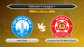 Vietnam V League 1 Nam Dinh VS Cong An Ho Chi Minh City FC