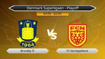 Denmark Superligaen - Playoff Brondby IF VS FC Nordsjaelland