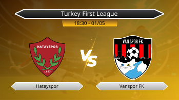 Turkey First League Hatayspor VS Vanspor FK
