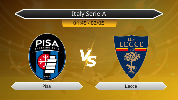 Italy Serie A Pisa VS Lecce