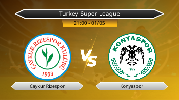 Turkey Super League Caykur Rizespor VS Konyaspor