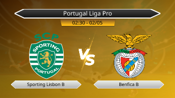 Portugal Liga Pro Sporting Lisbon B VS Benfica B