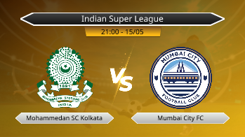 Indian Super League Mohammedan SC Kolkata VS Mumbai City FC