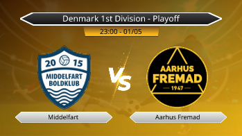 Denmark 1st Division - Playoff Middelfart VS Aarhus Fremad