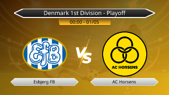 Denmark 1st Division - Playoff Esbjerg FB VS AC Horsens