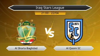 Iraq Stars League Al Shorta Baghdad VS Al Qasim SC