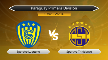 Paraguay Primera Division Sportivo Luqueno VS Sportivo Trinidense