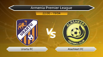Armenia Premier League Urartu FC VS Alashkert FC