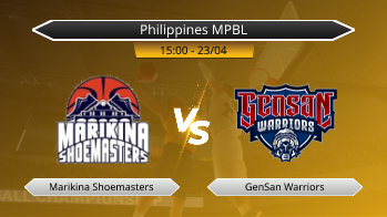Philippines MPBL Marikina Shoemasters VS GenSan Warriors
