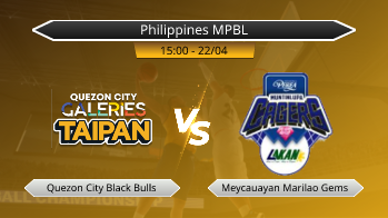 Philippines MPBL Quezon City Black Bulls VS Meycauayan Marilao Gems