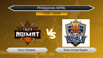 Philippines MPBL Imus Yankees VS Iloilo United Royals
