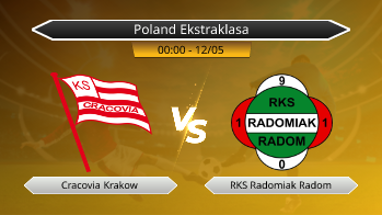 Poland Ekstraklasa Cracovia Krakow VS RKS Radomiak Radom