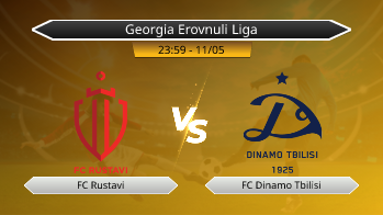 Georgia Erovnuli Liga FC Rustavi VS FC Dinamo Tbilisi