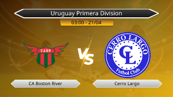 Uruguay Primera Division CA Boston River VS Cerro Largo