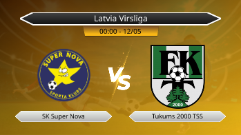 Latvia Virsliga SK Super Nova VS Tukums 2000 TSS