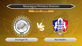 Nicaragua Primera Division Diriangen FC VS Real Madriz