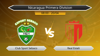 Nicaragua Primera Division Club Sport Sebaco VS Real Esteli