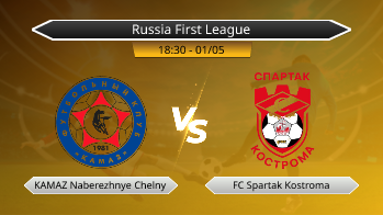 Russia First League KAMAZ Naberezhnye Chelny VS FC Spartak Kostroma
