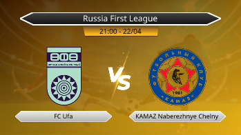 Russia First League FC Ufa VS KAMAZ Naberezhnye Chelny