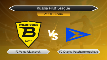 Russia First League FC Volga Ulyanovsk VS FC Chayka Peschanokopskoye