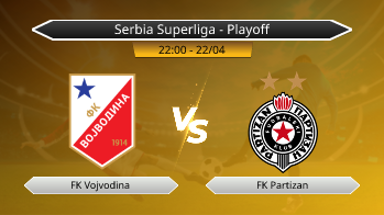 Serbia Superliga - Playoff FK Vojvodina VS FK Partizan