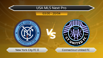 USA MLS Next Pro New York City FC II VS Connecticut United FC