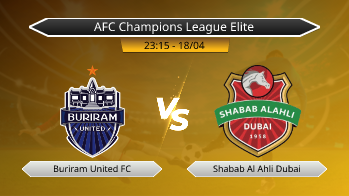 AFC Champions League Elite Buriram United FC VS Shabab Al Ahli Dubai