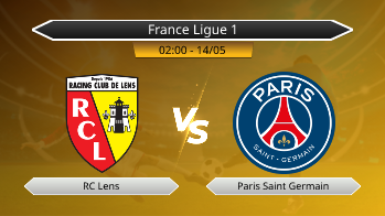 France Ligue 1 - RC Lens vs Paris Saint Germain