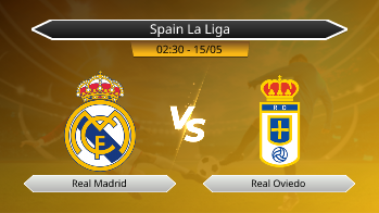 Spain La Liga - Real Madrid vs Real Oviedo