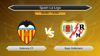 Spain La Liga Valencia CF VS Rayo Vallecano